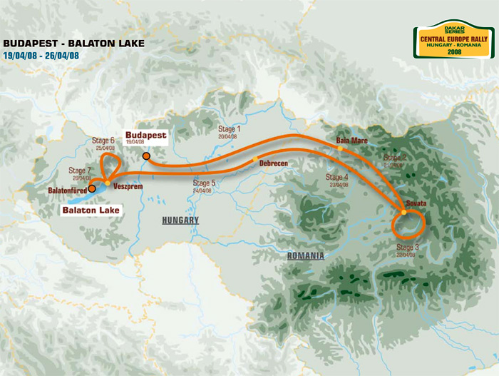 .:Dakar Series Central Europe Rally Map:. | X